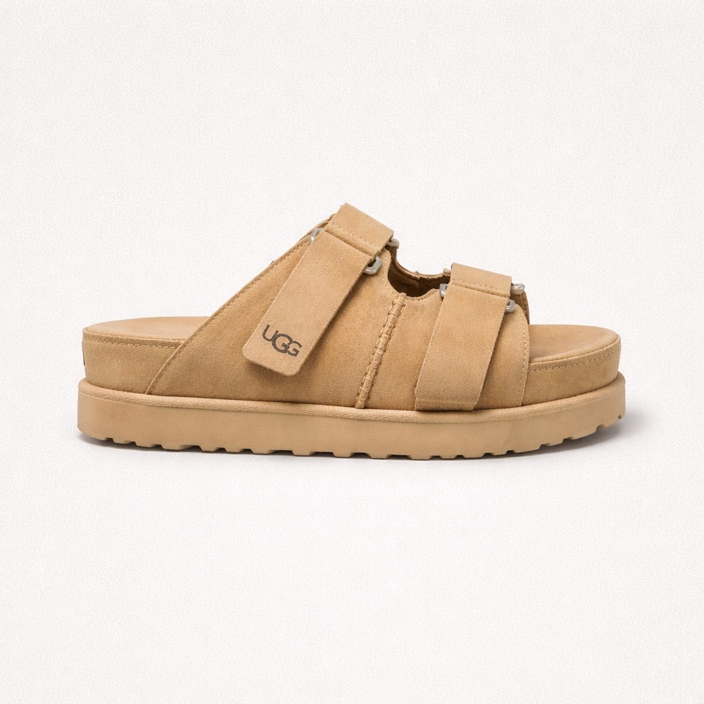 UGG Women's Chestnut Suede Dual-Strap Slide Sandals